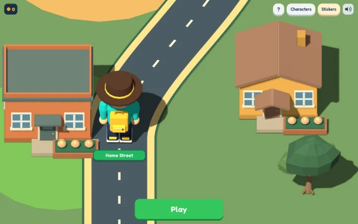 Multiply Run: a kid in a hat running down a city street